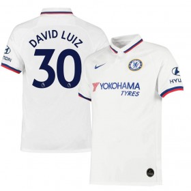 Koszulka Chelsea DAVID LUIZ 30 Wyjazdowe Koszulki Piłkarskie 2019-2020 Krótki Rękaw